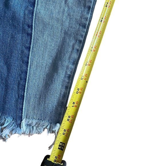 American Eagle Vintage‎ High Rise Women's  Jeans, size 4, Raw Hem Patch Rocker - Picture 5 of 10